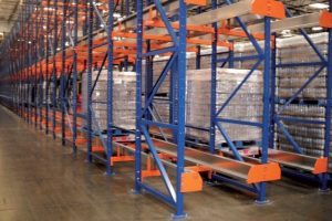 Automated solutions for warehouse applications including pallet racking and pallet shuttles for deep lane AS/RS systems
